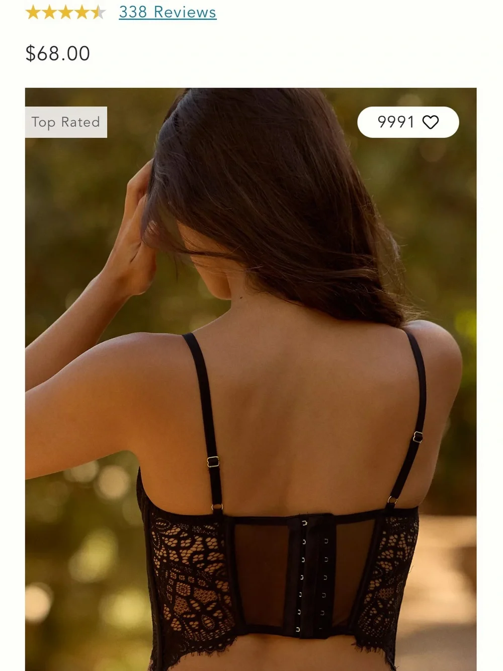 NWT Anthropologie lace bustier - Picture 9 of 12